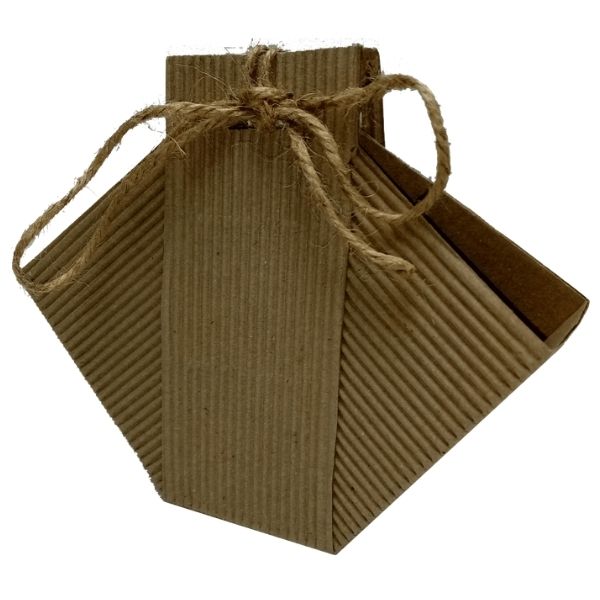 box4022 fluted kraft basket carrier handle rbe