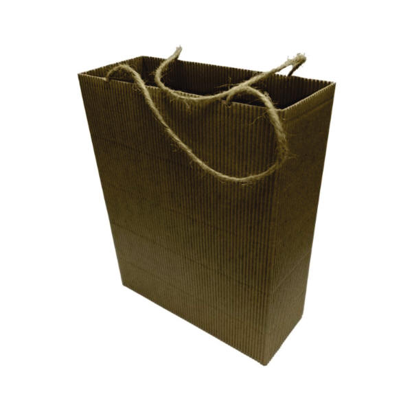 box4053 fluted kraft large open top carrier bag rbe