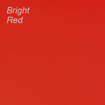 Bright red swatch showing RBEs Bright Red Paper & Board, with the “Bright Red” label and colour reference for paper and board options.