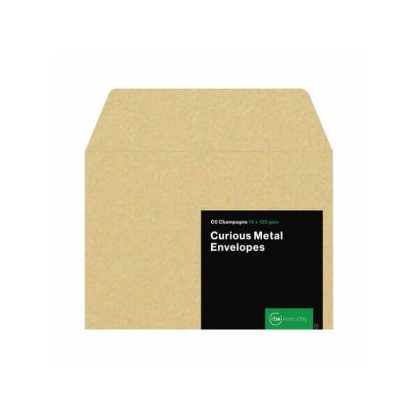 curious metal champagne c6 envelope rbe