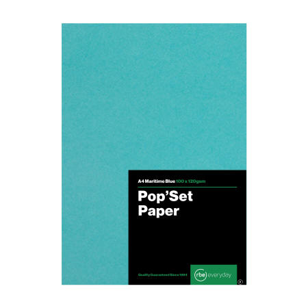 popset maritime blue a4 paper rbe