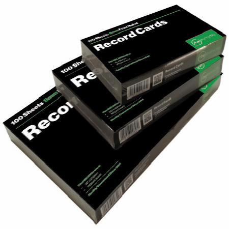 White Record Cards - Perfect for Organization & More
