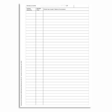 A blank invoice template with rows and columns for itemized billing information.