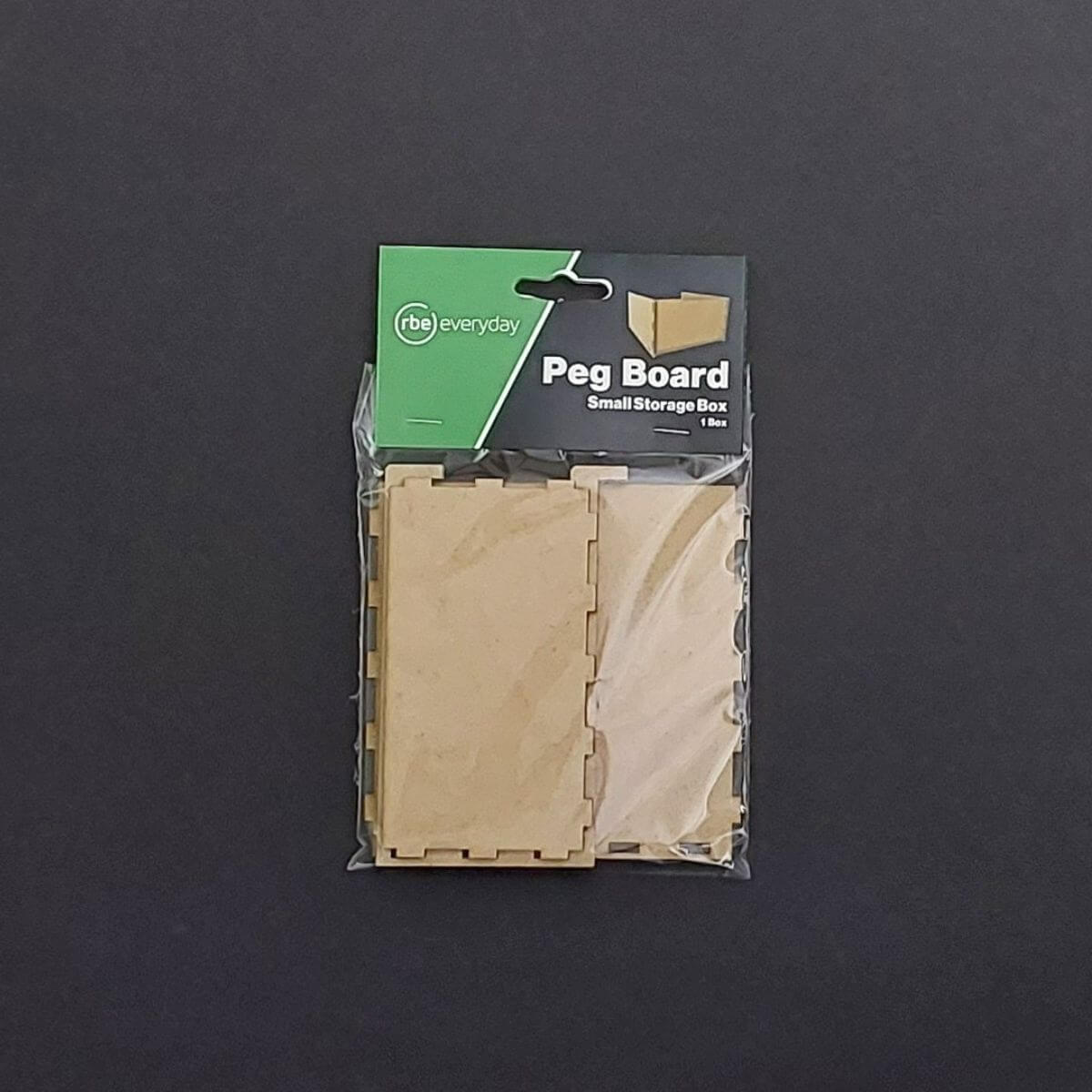 small peg board storage box packaged rbe